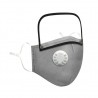 Mouth / face protective mask - detachable plastic eye shield - air valve - 2.5PM filter - reusableMouth masks