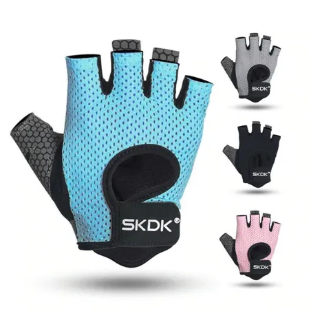Weight lifting gloves - half finger design - fitness - cross-fit