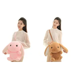 Bunny - lapin - peluche - oreiller - petit sac à dos - 45cm