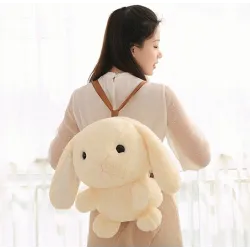 Bunny - lapin - peluche - oreiller - petit sac à dos - 45cm