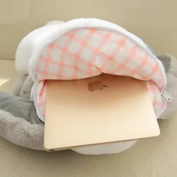 Bunny - lapin - peluche - oreiller - petit sac à dos - 45cm