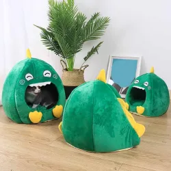 Katten / honden slaapbed - dierenkennel - in de vorm van een dinosaurusBedden & matten