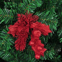 Glittertakje - een hangend kerstboomornamentKerstmis
