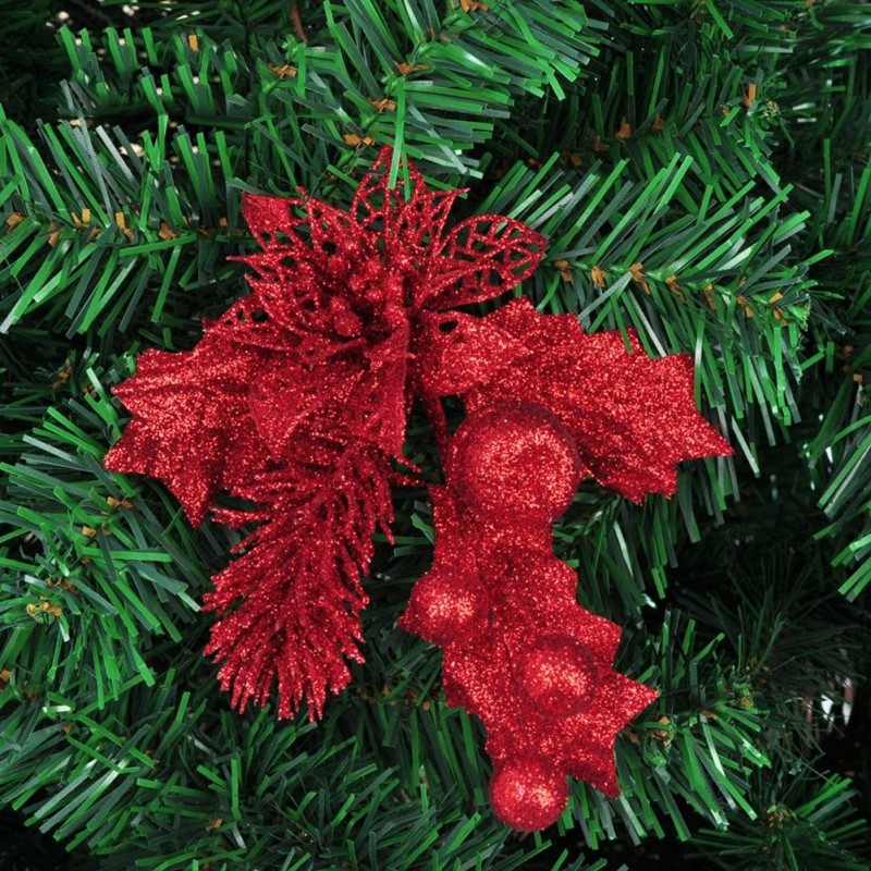 Glittertakje - een hangend kerstboomornamentKerstmis