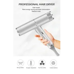 Professionele föhn - ionisch - grijs - 220VHaar