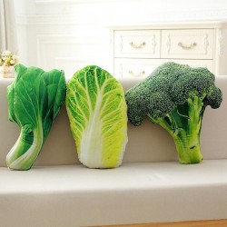 Groentevormig kussen - knuffel - broccoli / Chinese kool / choy sumKnuffels