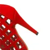 Uitgeholde pumps met hoge hak - enkelsandalen - met een ritssluiting aan de achterkantHoge hakken