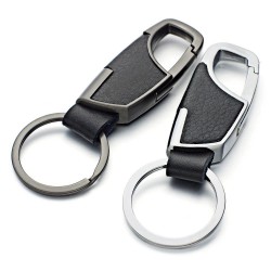 Porte-clés en cuir - avec anneau clé