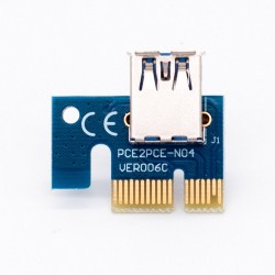PCI-E riser card 006C - bitcoin miner - 1x to 16x - USB 3.0