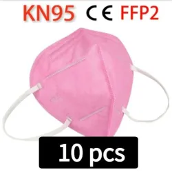 KN95 / FFP2 - beschermend mond- / gezichtsmasker - vijflaags - antibacterieel - herbruikbaar - 10 - 100 stuksMondmaskers