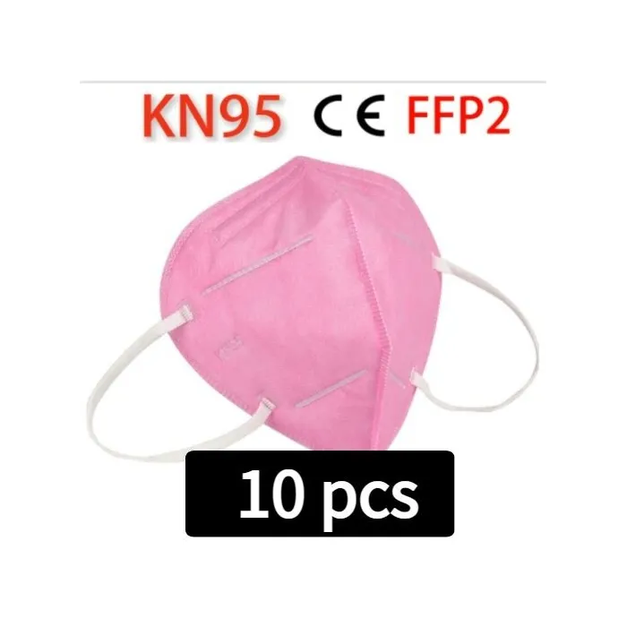 KN95 / FFP2 - beschermend mond- / gezichtsmasker - vijflaags - antibacterieel - herbruikbaar - 10 - 100 stuksMondmaskers