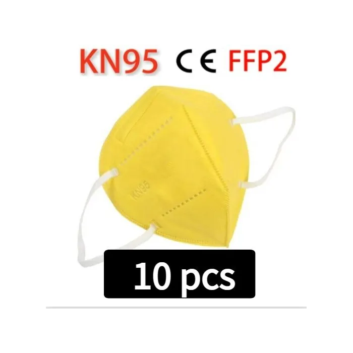 KN95 / FFP2 - protective mouth / face mask - five-layer - antibacterial - reusable - 10 - 100 piecesMouth masks