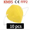 KN95 / FFP2 - beschermend mond- / gezichtsmasker - vijflaags - antibacterieel - herbruikbaar - 10 - 100 stuksMondmaskers