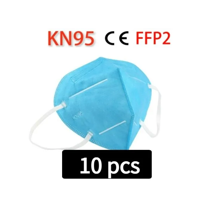 KN95 / FFP2 - beschermend mond- / gezichtsmasker - vijflaags - antibacterieel - herbruikbaar - 10 - 100 stuksMondmaskers