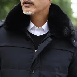 Winter thick jacket - with adjustable hood / collar