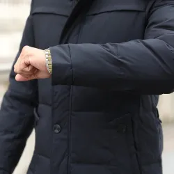 Winter thick jacket - with adjustable hood / collar