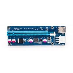 PCI-E riser card 006C - bitcoin miner - 1x to 16x - USB 3.0