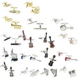 Instruments de musique - brasse cufflinks