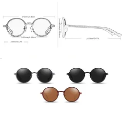 Lunettes de soleil rétro - UV400 - unisexe