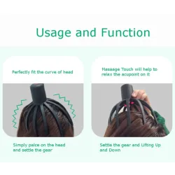 Electric scalp massager - octopus claw design - stress relief