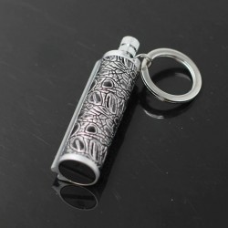 Vintage metal lighter - with keyring