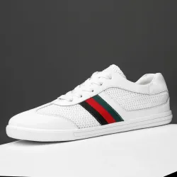 Genuine leather sports sneakers - lightweight - breathable