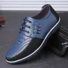 Business casual leather shoes - breathable - lace-up