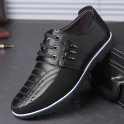 Casual leren schoenen - ademend - met vetersSchoenen