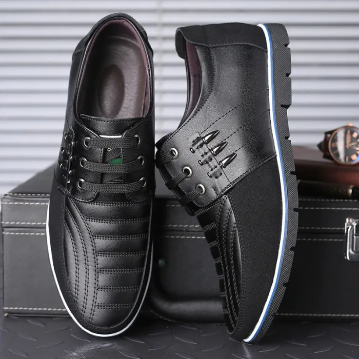 Casual leren schoenen - ademend - met vetersSchoenen