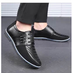 Casual leren schoenen - ademend - met vetersSchoenen