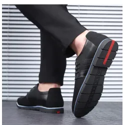 Casual leren schoenen - ademend - met vetersSchoenen