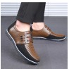 Casual leather shoes - breathable - with lacesShoes