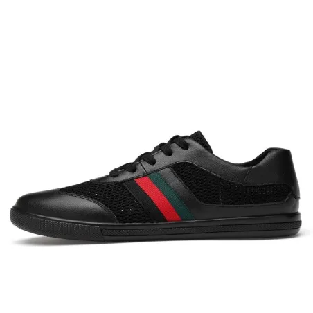 Genuine leather sports sneakers - lightweight - breathable