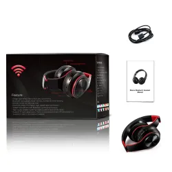 Bluetooth-headset - draadloze koptelefoon - opvouwbaar - handsfree - MP3-spelerOor- & hoofdtelefoons