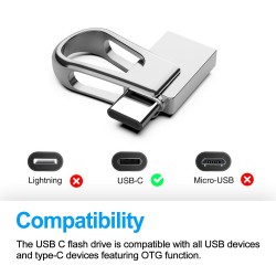Mini USB flash drive - OTG - 32GB / 64GB / 128GB