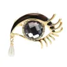 Waterdrop crystal eye - brooch