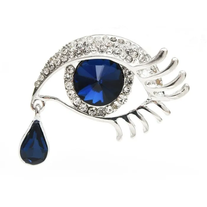 Waterdrop crystal eye - brooch