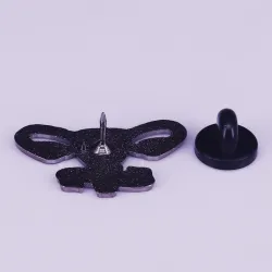 "Grow a pair" - ovaries - brooch