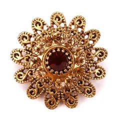 Vintage kristallen bloemen - antieke brocheBroches