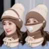 3 in 1 - gebreide muts / gezichtsmasker / sjaal - warme wintersetMondmaskers