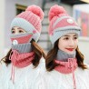 3 in 1 - gebreide muts / gezichtsmasker / sjaal - warme wintersetMondmaskers