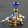 Vintage metal bird - perfume glass - 4ml