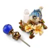 Vintage metal bird - perfume glass - 4ml