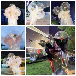 Decoratieve ballonnen - boeket met LED en rozen - 1 stukBallonnen