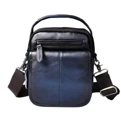 Leren schouder- / crossbodytas - met ritsen / vakjesTassen