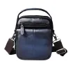 Leren schouder- / crossbodytas - met ritsen / vakjesTassen