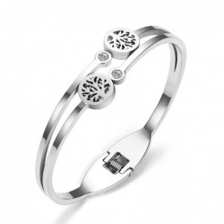 Elegant bracelet - with crystals / tree of life patternBracelets