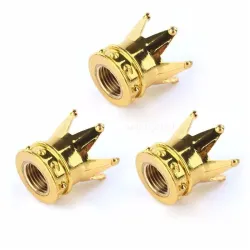 Car valve caps - gold crown - 4 piecesWheel parts