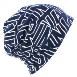 Beanie / scarf - 2 in 1 hat - with lettering design