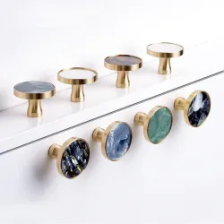 Brass door knobs / handles - cabinet - wardrobe - cupboard